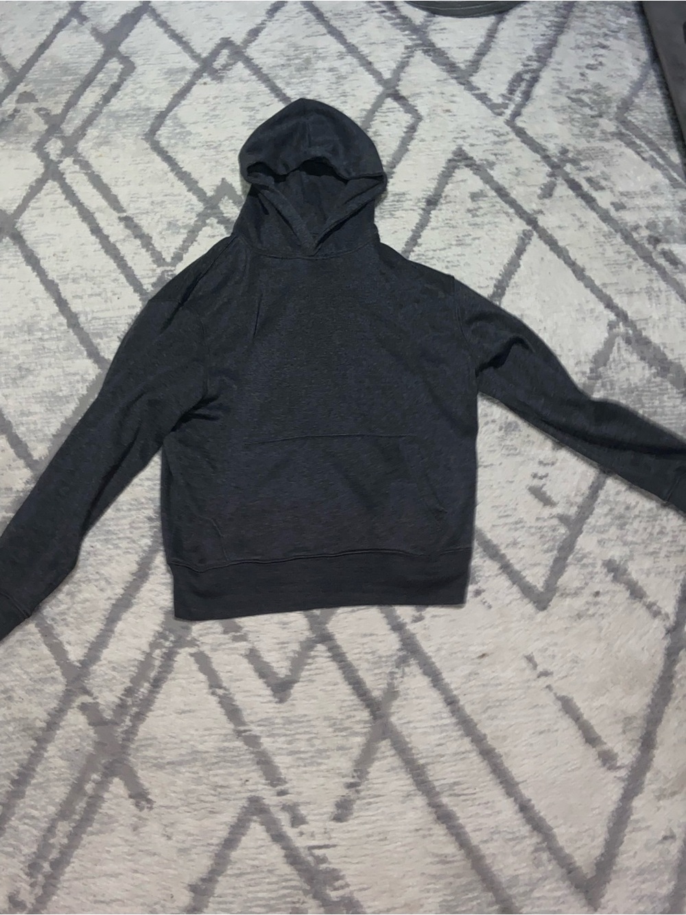 Old Navy Men's Charcoal Hooded Sweatshirt